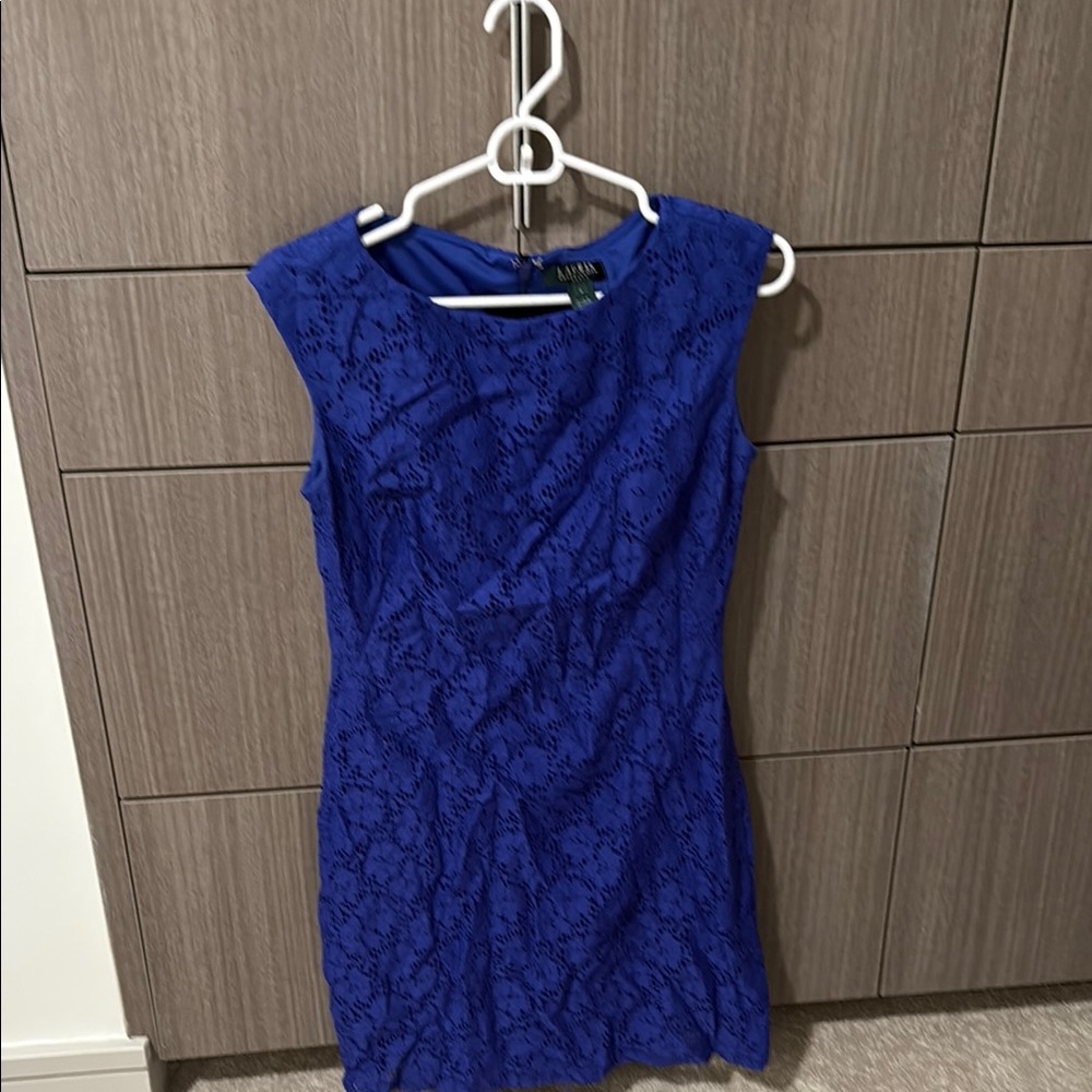 Ralph Lauren Blue Sheath Mini Dress